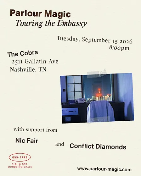Venue: Parlour Magic l Nic Fair Music l Conflict Diamonds