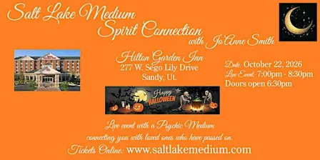 LIVE "SPIRIT CONNECTION" EVENT WITH SALT LAKE MEDIUM, JO'ANNE SMITH