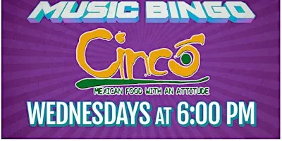 Music Bingo at Cinco Mexican Cantina