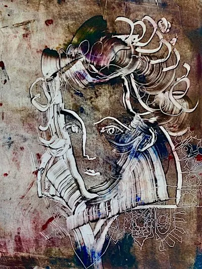 Experimental Monotype and Monoprint