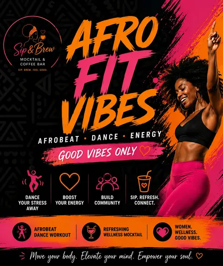 Afrobeat Women’s wellness dance class