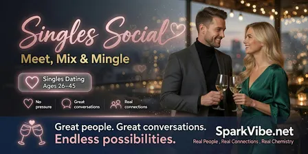 Singles Social — Meet, Mix & Mingle Singles Dating Ages 26–45