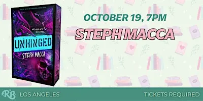 Steph Macca LA Book Event for Unhinged