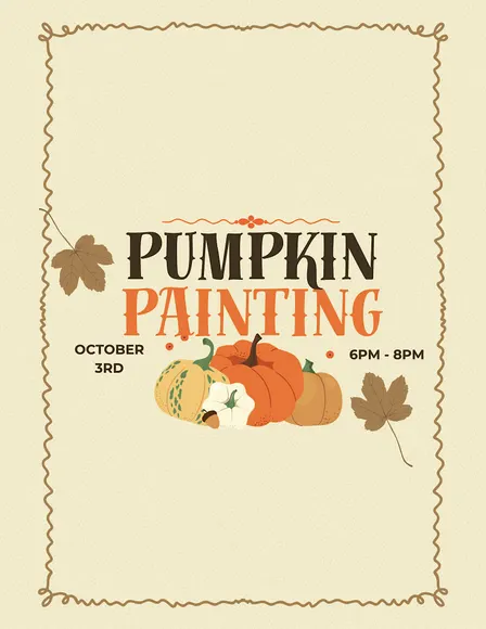 Pumpkin Painting Party