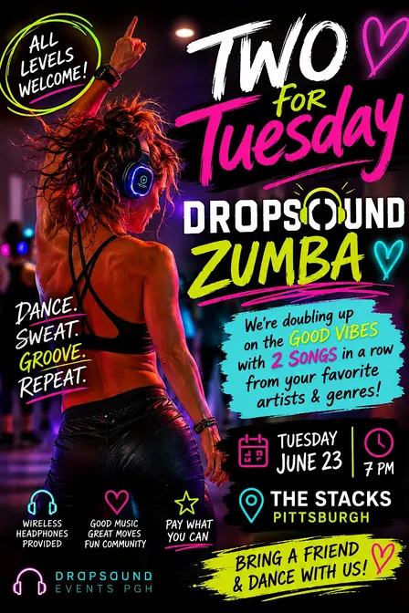 Dropsound Zumba at the Stacks