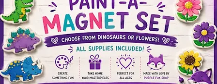 Paint-a-Magnet Set | Make & Take Craft Activity Drop-In Event