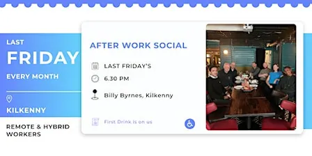 Last Friday Drinks  for Remote & Hybrid Employees in Kilkenny