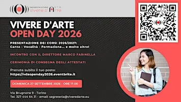 Vivere d'Arte OPEN DAY 2026