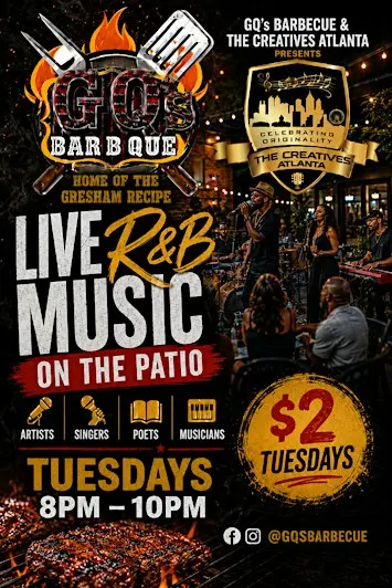 Live R&B Music on the Patio at GQ's Barbecue | Every Tuesday Night