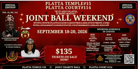 Platta Temple #15 and Platta Court #114 Joint Ball Weekend