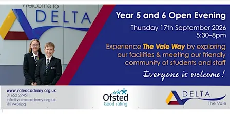The Vale Academy Open Evening - Sept 2026