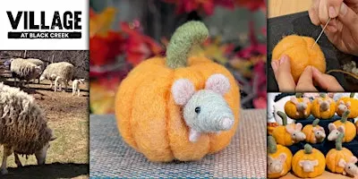 Needle Felt a Mouse Poking Out of a Mini Pumpkin Workshop
