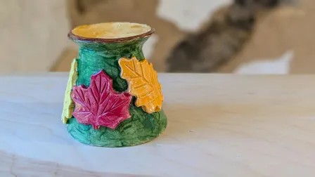 Ceramics Project: Autumn Candle Stick