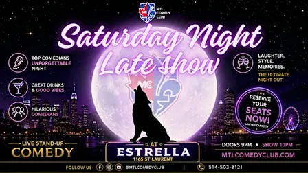 SATURDAY SEPTEMBER 26TH, 2025 | MONTREAL'S BEST LATE NIGHT SHOW