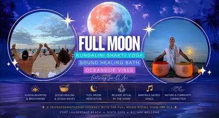 Full MOON ☾ Kundalini Yoga. Sound Bath Meditation. Oceanside Healing Vibes