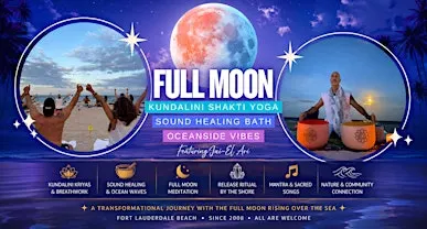 Full MOON ☾ Kundalini Yoga. Sound Bath Meditation. Oceanside Healing Vibes