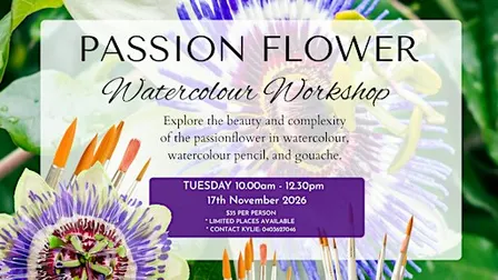 PASSION FLOWER Watercolour Workshop