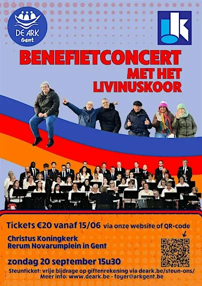 Het Livinuskoor zingt tvv de Ark Gent!