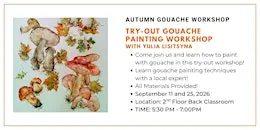 Autumn Try-Out Gouache Painting Workshop with Yulia Lisitsyna