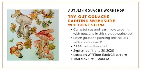 Autumn Try-Out Gouache Painting Workshop with Yulia Lisitsyna