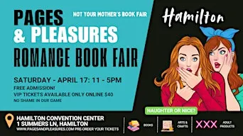 Romance Book Fair & Market - Free Entry in Hamilton Ontario!