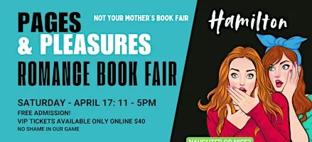Romance Book Fair & Market - Free Entry in Hamilton Ontario!