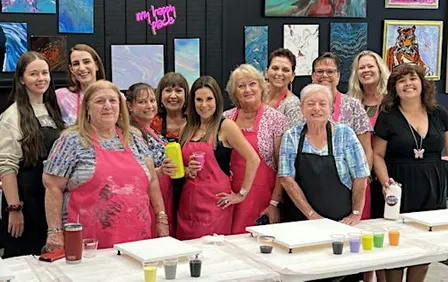 Ladies Night at ATL Fluid Art