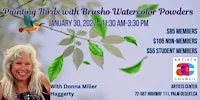 Painting Birds With Brusho Watercolor Powders with Donna Miller Haggerty