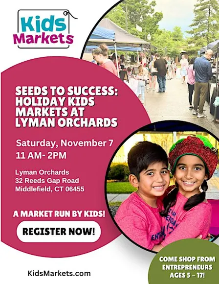 Kids Markets at Seeds to Success: Holiday Markets at Lyman Orchards