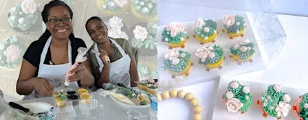 Houston Cake Decorating Class | Succulent Cupcakes