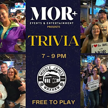 MOR+ Trivia @ Middle James Brewing - Waxhaw