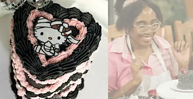 Houston Cake Decorating Class | Spooky Sanrio Cake Night