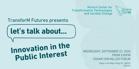 Let's talk about: Innovation in the Public Interest