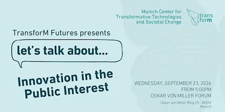 Let's talk about: Innovation in the Public Interest