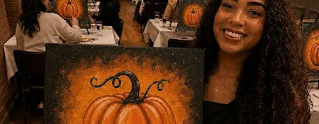 Autumn Pumpkin Sip and Paint Experience - Nottingham