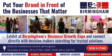 Birmingham B2B Growth Expo 2026 | Book Your Stand At Premier B2B Show