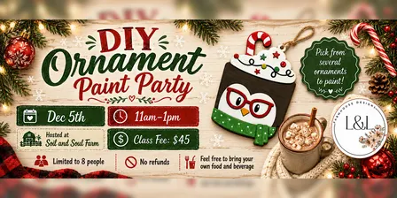 Holiday Ornament DIY Paint Party