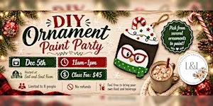 Holiday Ornament DIY Paint Party