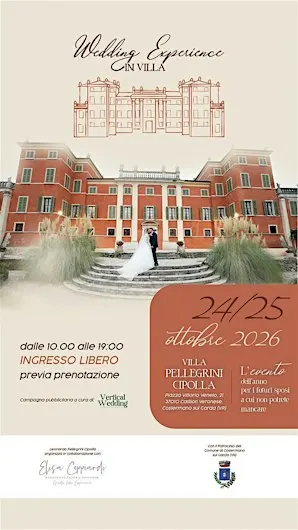 WEDDING EXPERIENCE IN VILLA – INGRESSO GRATUITO