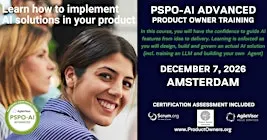 Product Owner - AI Advanced (PSPO-AIA) | A Scrum.org Certified Training.