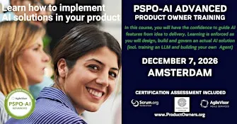Product Owner - AI Advanced (PSPO-AIA) | A Scrum.org Certified Training.