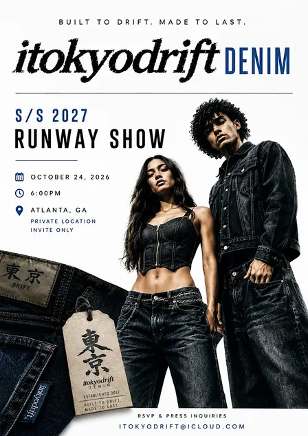 itokyodriftDEN|M Presents: #DR|FT Collection S/S 2027 Runway Show