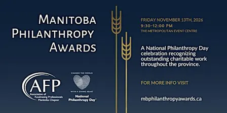 2026  Manitoba Philanthropy Awards & Professional Development Session