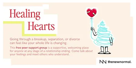 Healing Hearts is a free peer support group for relationship endings