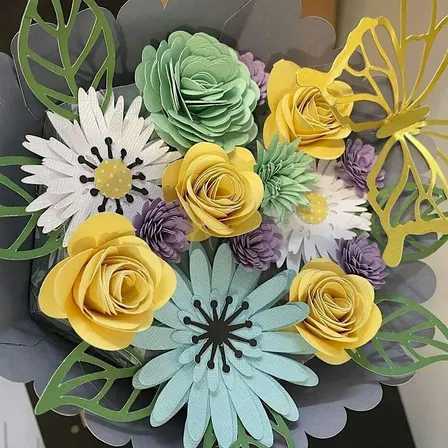 Introduction to paper flower making - A Makerspace Program