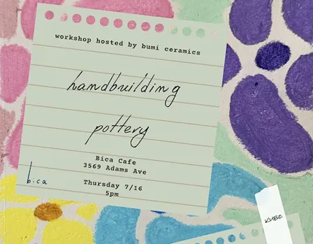 Handbuilding Pottery Workshop