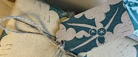 Christmas Wrapping Paper Lino Workshop