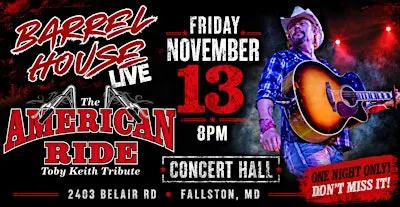 The American Ride (Toby Keith Tribute) at Barrel House Live!