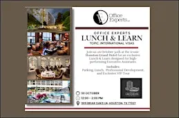 Office Experts Lunch & Learn - Houston Grand Hotel - 10/30/2026