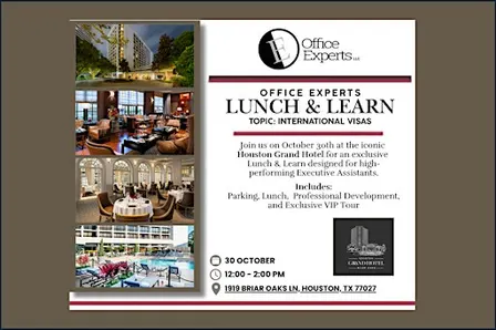 Office Experts Lunch & Learn - Houston Grand Hotel - 10/30/2026
